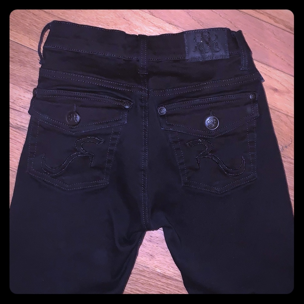 Rock & Republic black denim jeans.